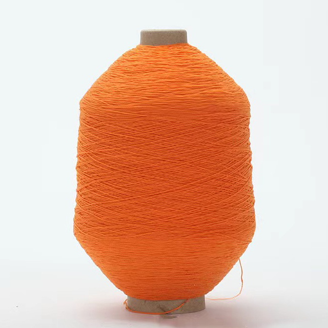 High elastic Lycra double covered yarn polyester Latex rubber thread yarn for cotton socks