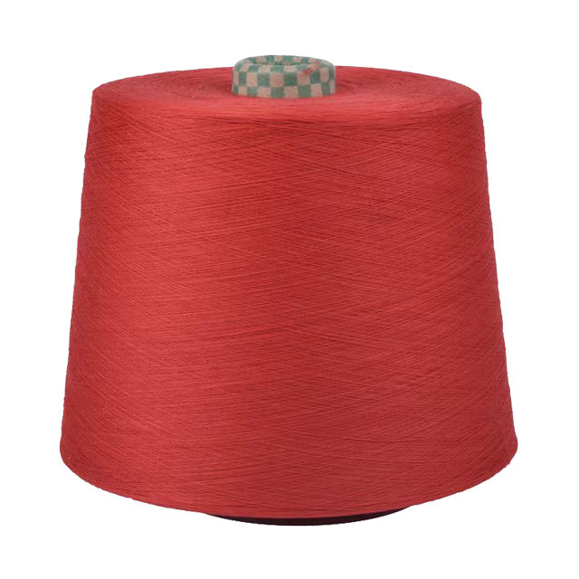 20/1 dope dyed polyester ring spun yarn for socks knitting
